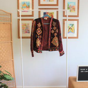 Vintage Boho Patchwork Sandy Starkman Jacket | M |